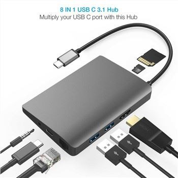 8 in 1 타입 C 허브